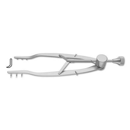 Stevenson Lacrimal Sac Retractor - Curved Teeth