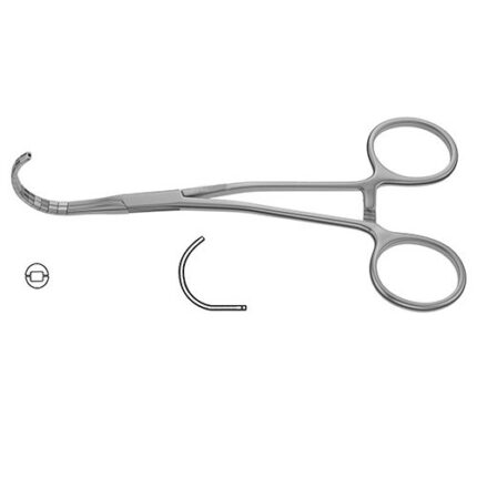 CV Elite - Dennis-Style Anastomosis Clamp - Semi-Circle Cooley Jaws